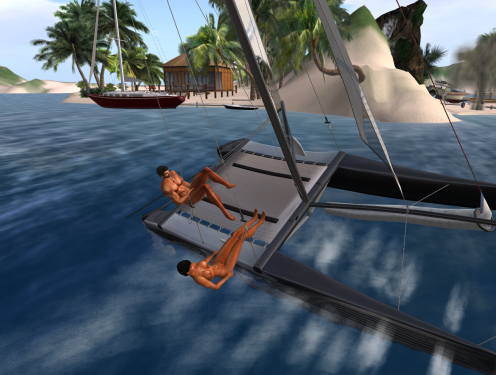 Nude Sailing in Second Life